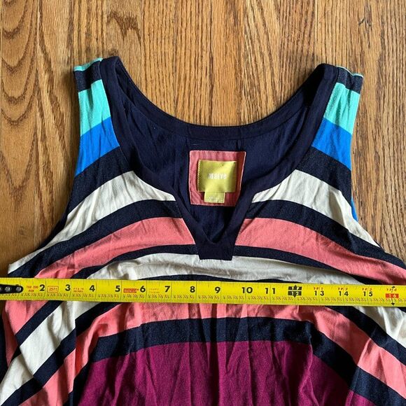 MAEVE Anthropologie Striped Sleeveless Layered Sun Dress   Women's Size Small - Picture 9 of 9